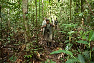 Cristalino Jungle Lodge Ecotourists at trail Samuel Melim 19